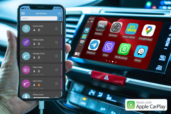 PalGate funktioniert neu auch mit Apple CarPlay